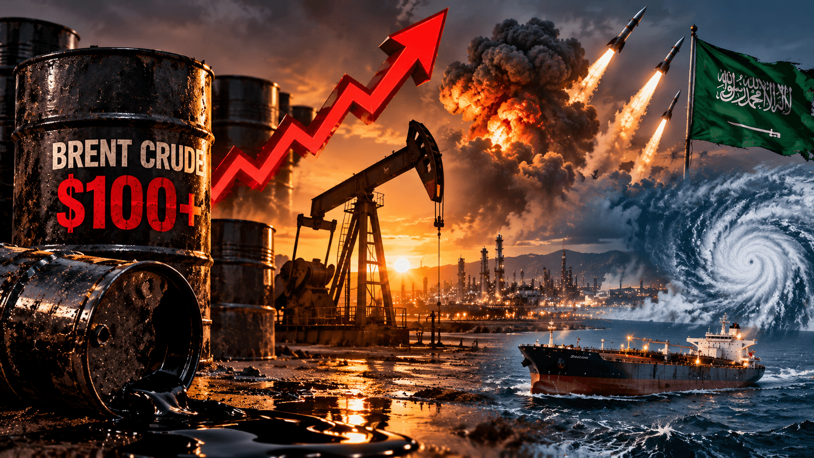Oil prices horror: Brent crosses $100 as Middle East tensions threaten supply